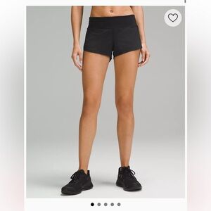 Lululemon Speed Up Low Rise 2.5” Shorts